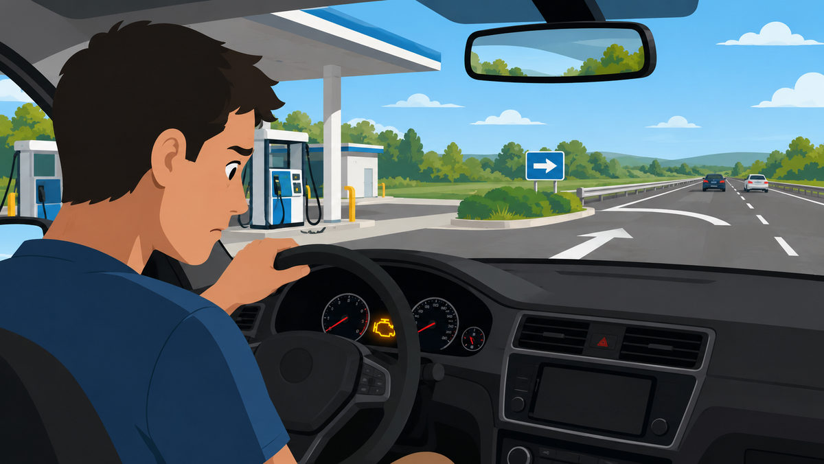 Загорелся Check Engine после заправки на трассе: я сразу обвинил бензин и ошибся