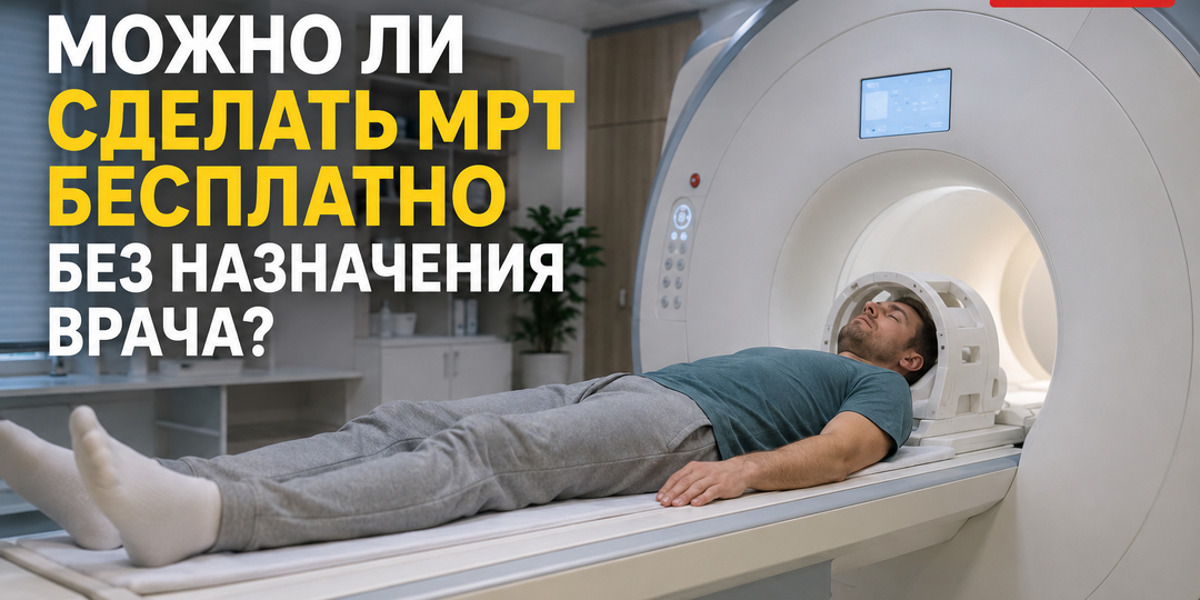 Можно ли сделать МРТ бесплатно без назначения врача?