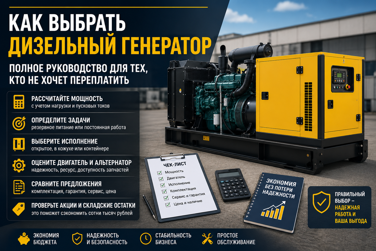 Как выбрать генератор