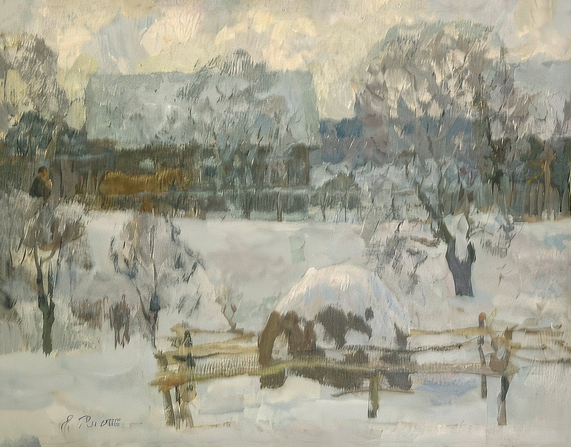 1978 год. Холст, картон, масло 25 х 49,5 см. Тамбовская областная картинная галерея