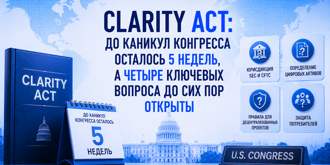 Clarity Act: до каникул Конгресса осталось 5 недель, а четыре ключевых вопроса до сих пор открыты