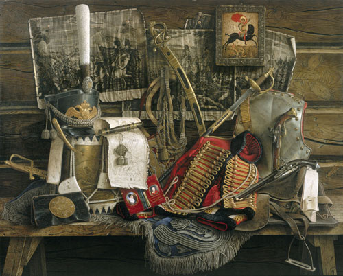 Н.Н. Смирнов. Памяти 1812 года. 1984-1985. Дерево, холст, левкас, темпера.