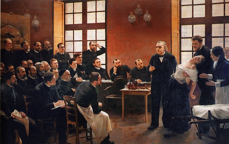 Андре Бруйе «Клинический урок в Сальпетриер» (1887)