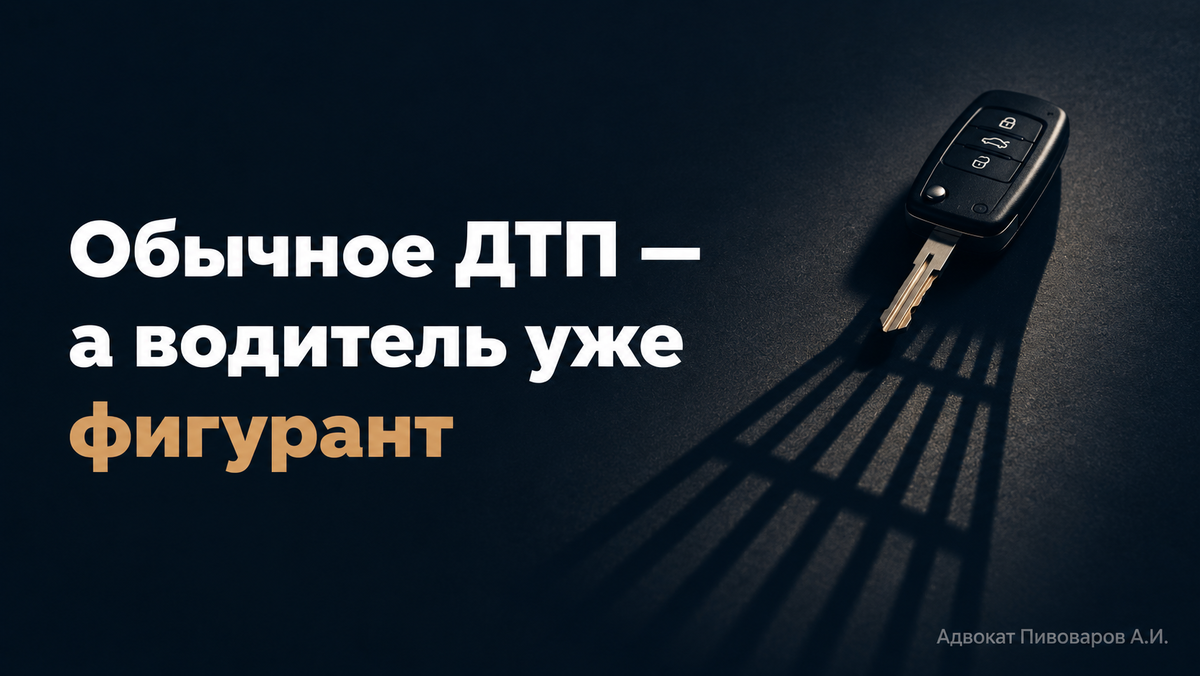 Авария, которая кажется бытовой, за один день превращает обычного водителя в фигуранта уголовного дела. И решает его судьбу совсем не то, о чём он думает в первые часы. Разбираю со стороны следствия, где проходит граница и от чего реально зависит исход.
