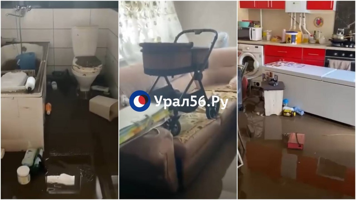    Холодильник на полу, мебель разбухла: Так выглядит дом в Бугуруслане после наводнения