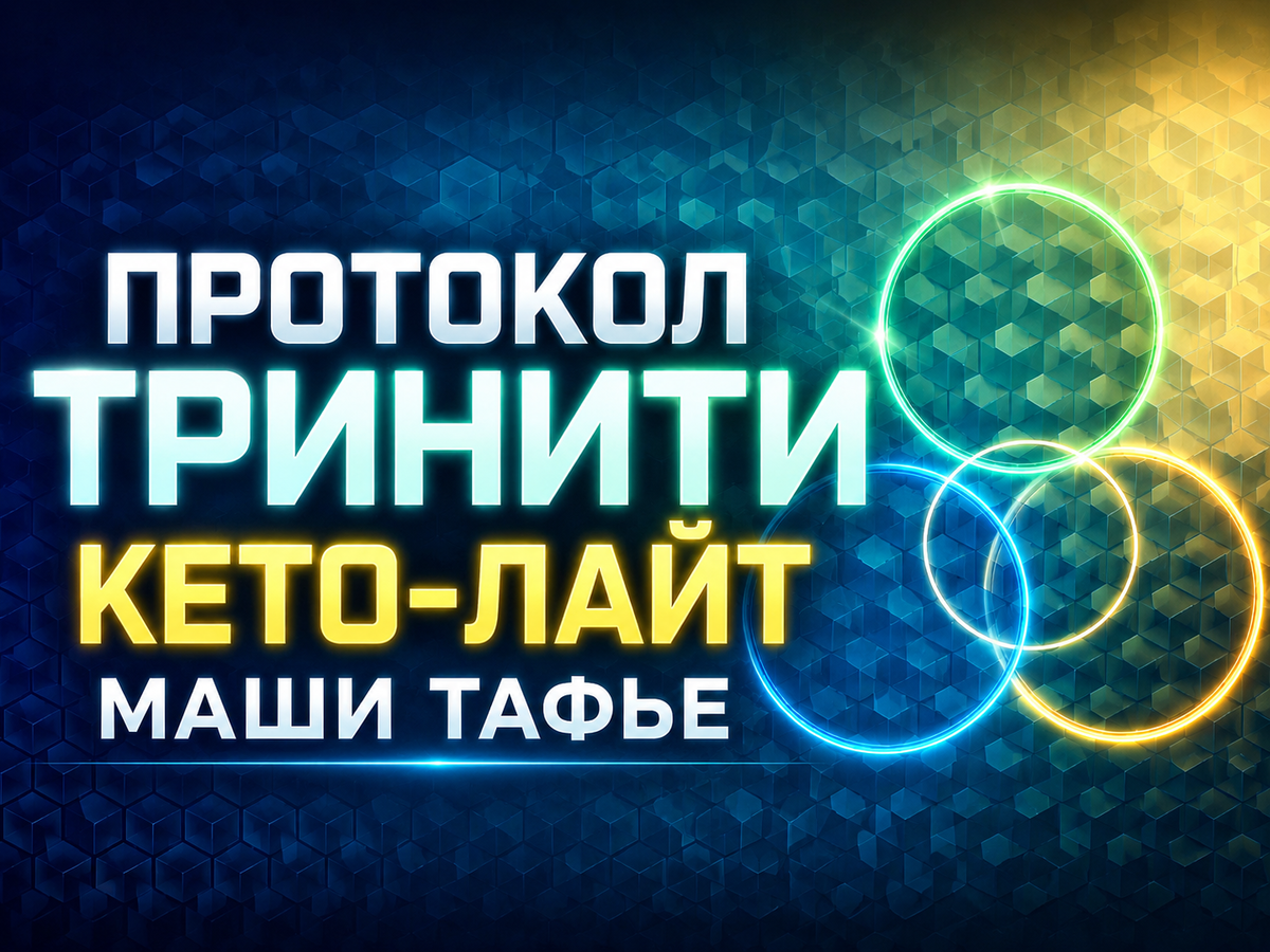 Протокол для похудения ТРИНИТИ Кето-лайт Маши Тафье.