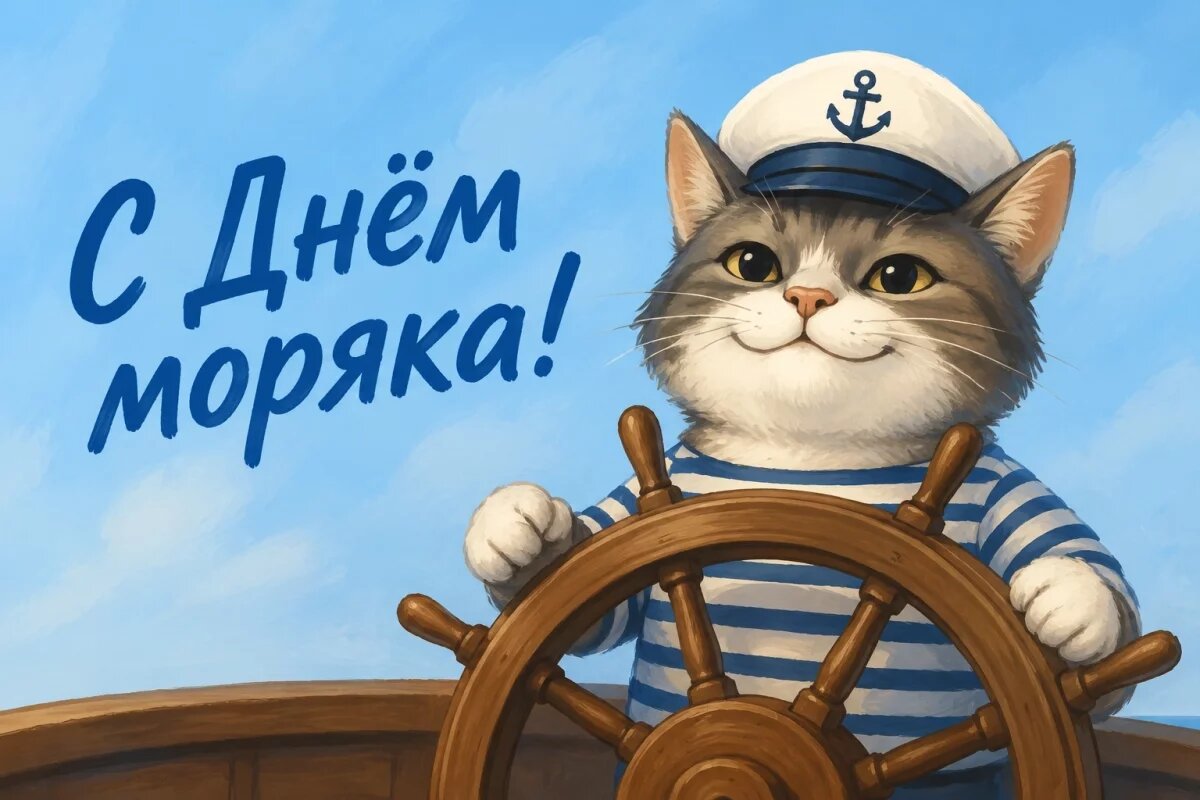    Открытки с Днём моряка 2026.