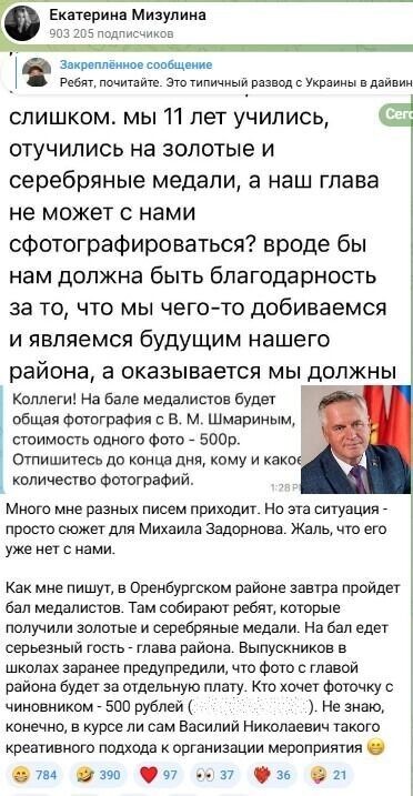    Скриншоты переписки с общественным деятелем.    Telegram-канал Екатерины Мизулиной