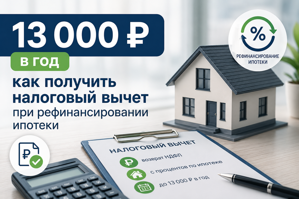 Как получить налоговый вычет при рефинансировании ипотеки