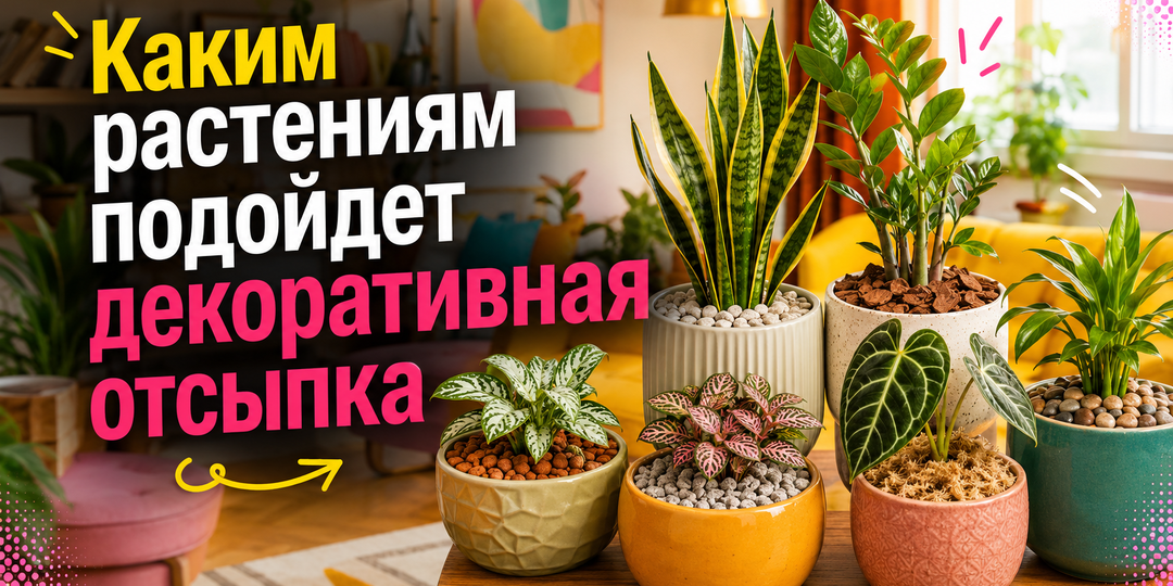 Каким растениям подойдет декоративная отсыпка