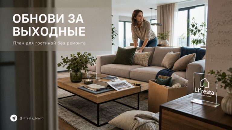    Идеи по обновлению интерьера гостиной без ремонта всего за выходные. site-admin