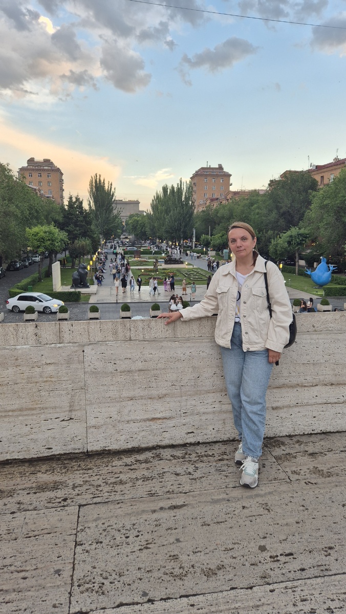 На Каскаде в Ереване