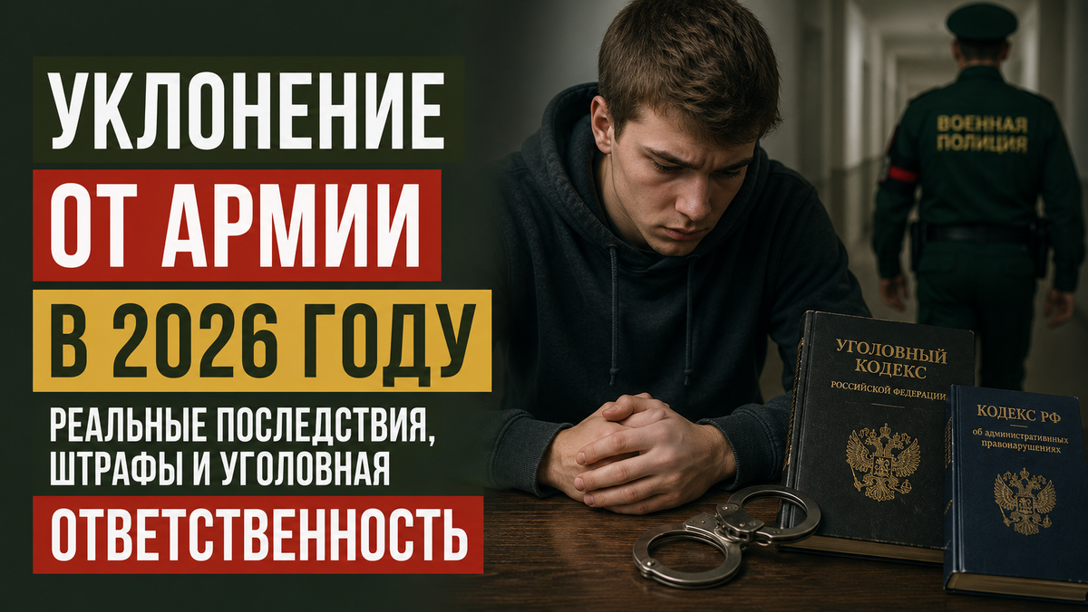 Уклонение от армии в 2026 году: реальные последствия, штрафы и уголовная ответственность