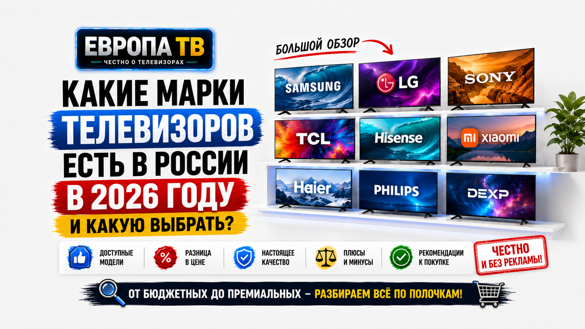 Обзор телевизоров на 2026 год