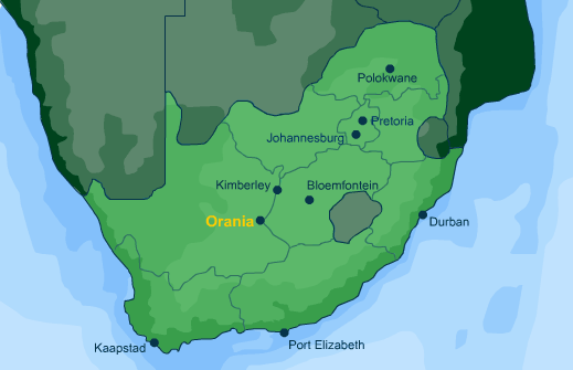 Орания на карте