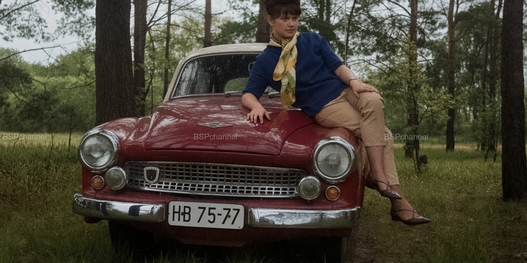 Интересные и местами забавные снимки на автомобильную тематику. 20 раскрашенных фотографий⁠⁠ из ХХ века. Часть 17