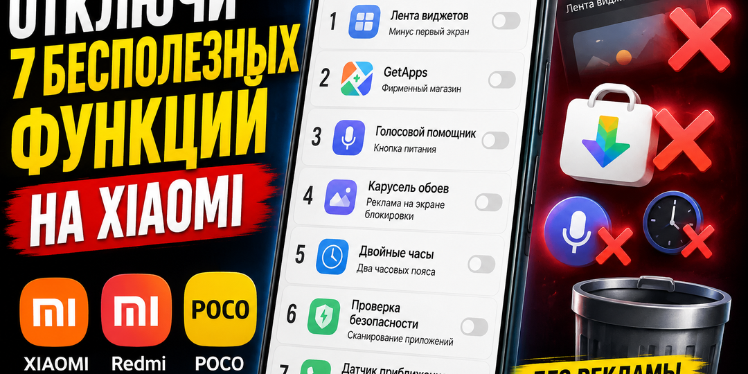 Топ-7 ненужных функций Xiaomi, которые стоит отключить немедленно