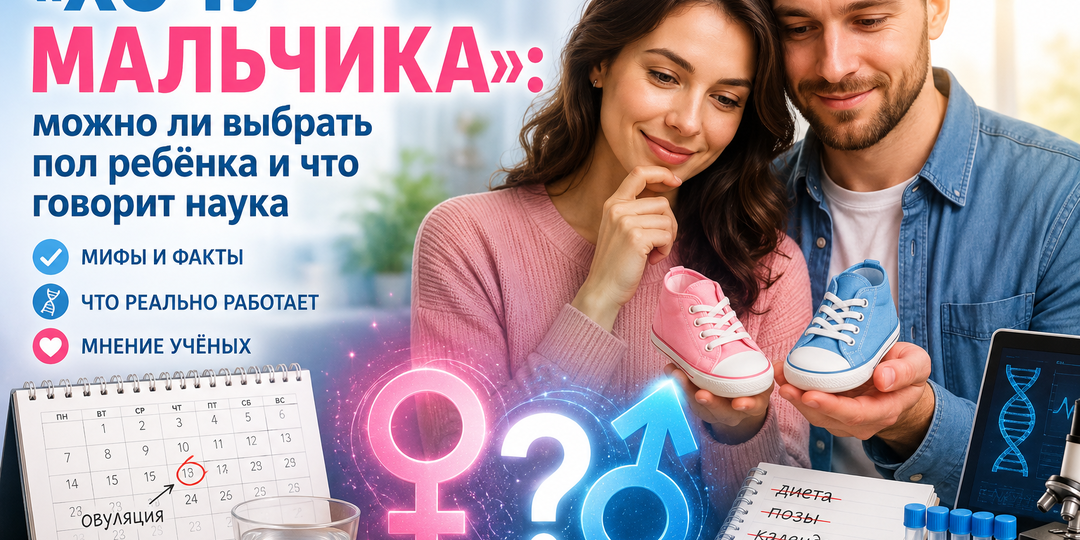 «Хочу мальчика»: можно ли выбрать пол ребёнка и что говорит наука