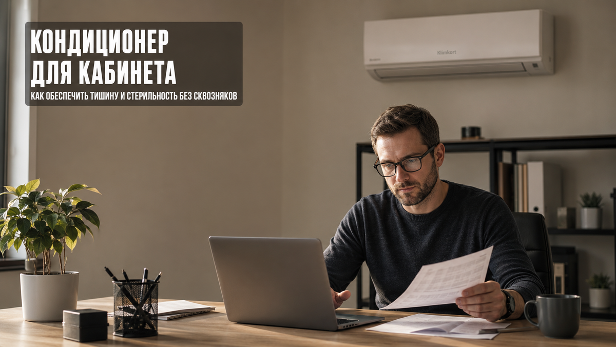 Кондиционер для кабинета, тишина и стерильность без сквозняков