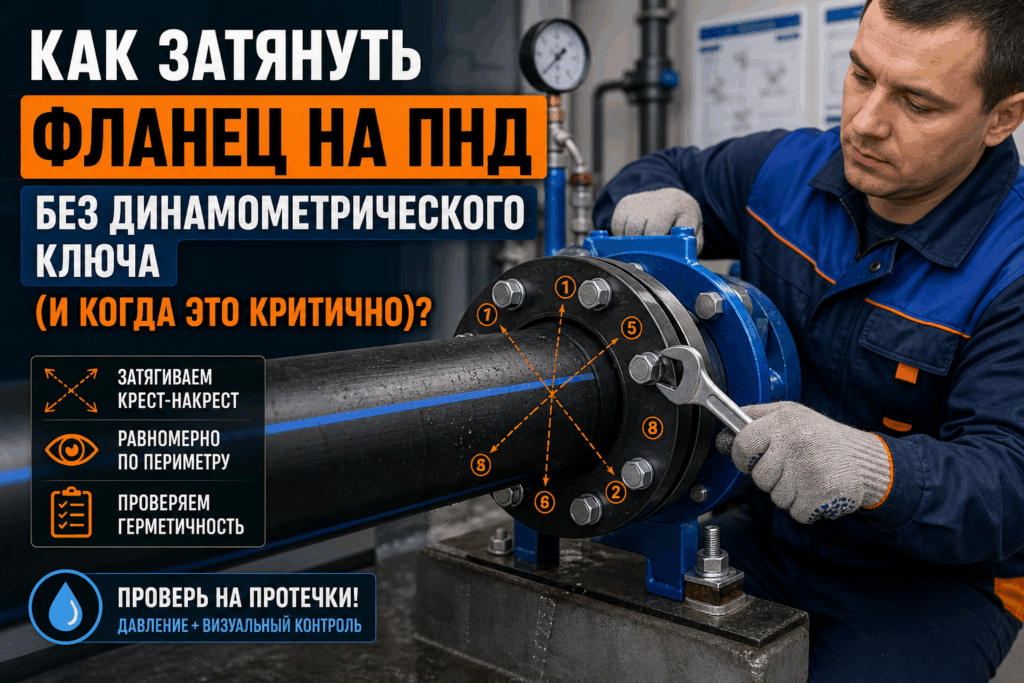    секреты затяжки фланца ПНД protrubi