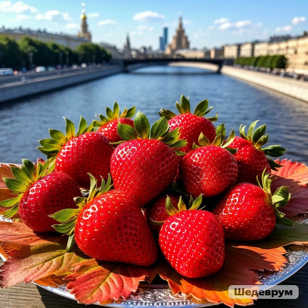 Клубника паровая в ресторане Крынкина, изображение сгененрировано ИИ