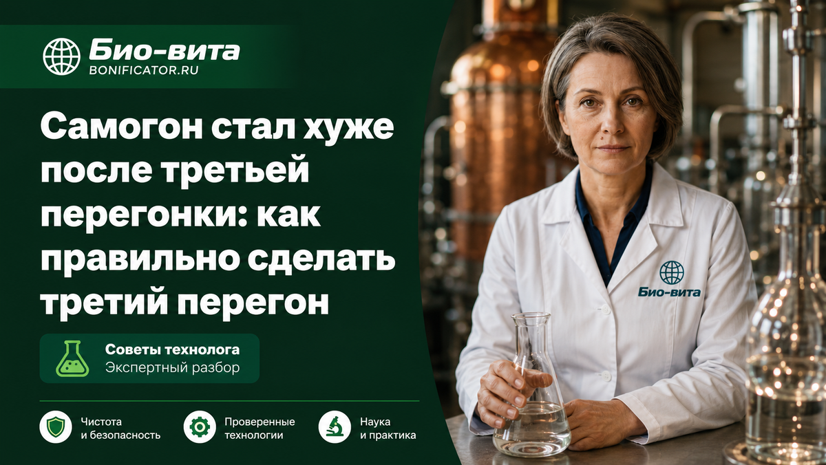 Советы по улучшению самогона после третьей перегонки