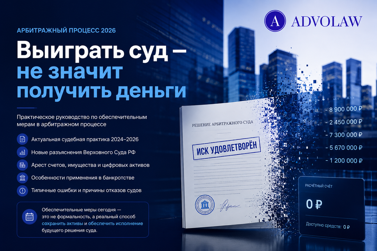 ADVOLAW / Обеспечительные меры  / Адвокат Антон Пуляев 