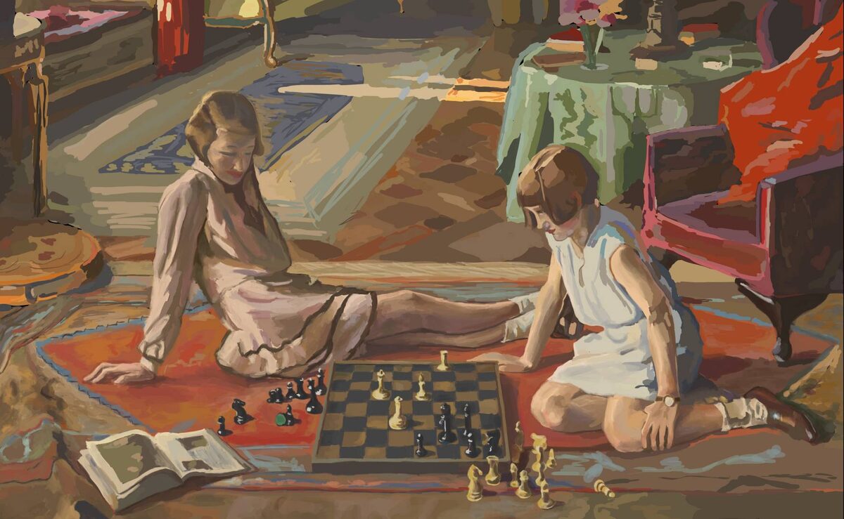     Джон Лавери. Шахматистки (фрагмент). 1929   
undefined