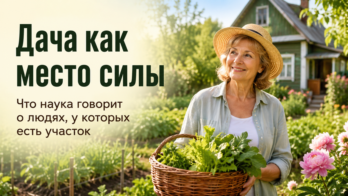 Почему дача лечит нервы лучше, чем мы думаем: 5 эффектов, которые уже изучает наука