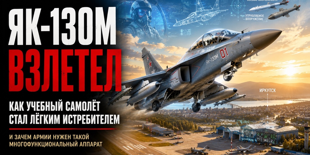 Як-130М взлетел: как учебный самолет стал «легким истребителем» и зачем армии нужен такой многофункциональный аппарат