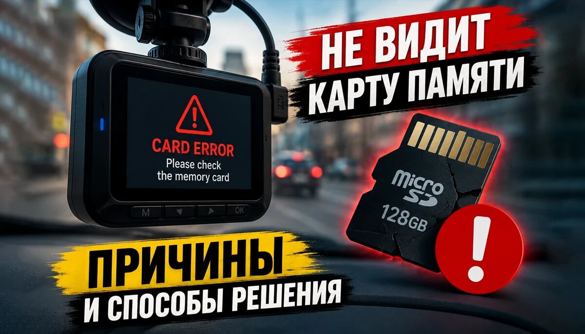 Видеорегистратор не видит карту памяти