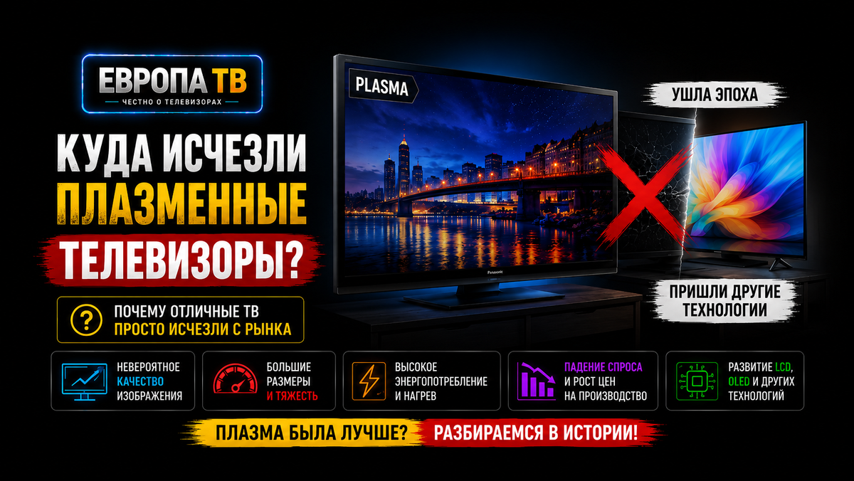 Куда исчезли плазменные телевизоры?