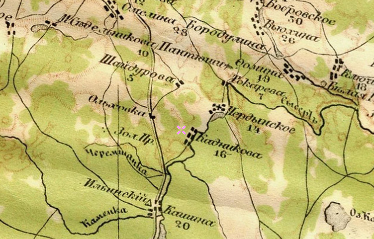 Карта Стрельбицкого издания 1919-1921. Восток.