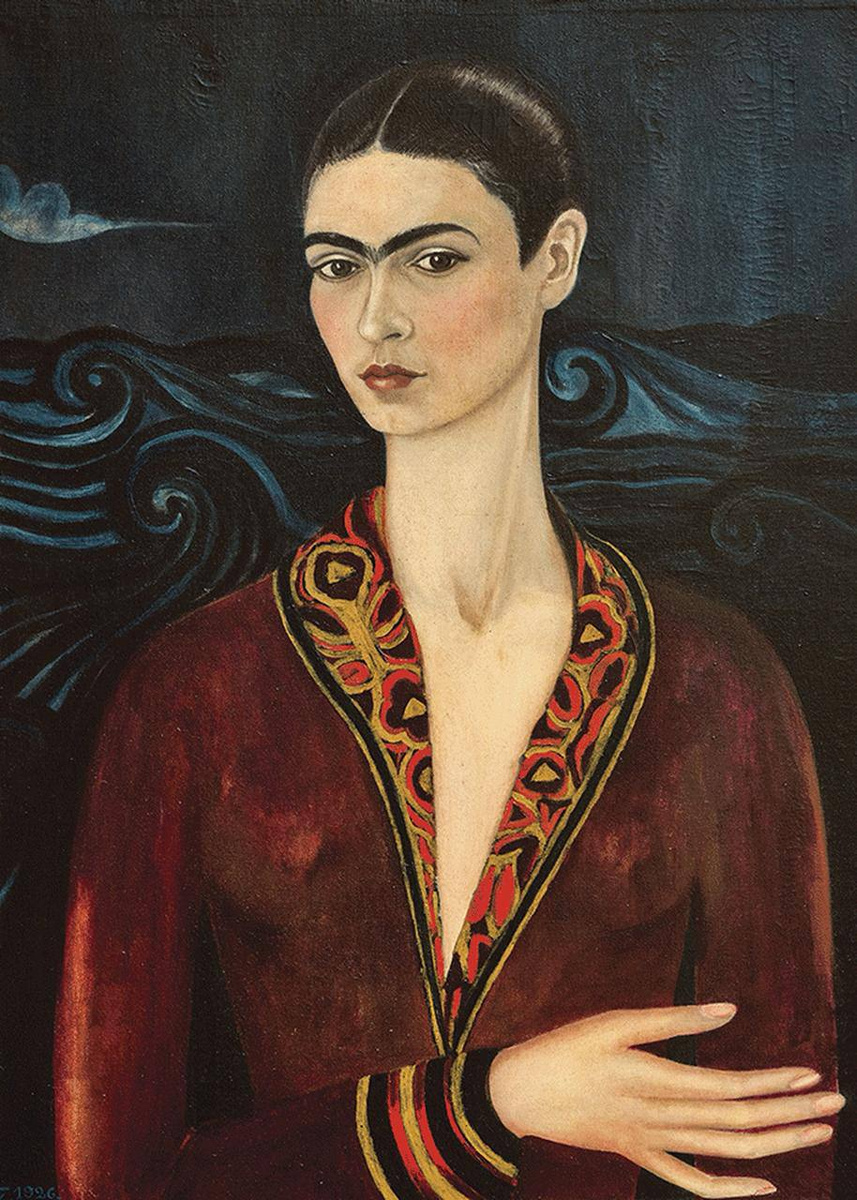    Фрида Кало, «Автопортрет в бархатном платье», 1926 год