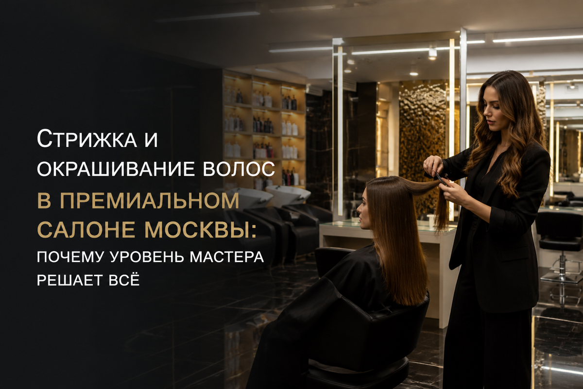 Стрижка и окрашивание волос в премиальном салоне Москвы: почему уровень мастера решает всё
