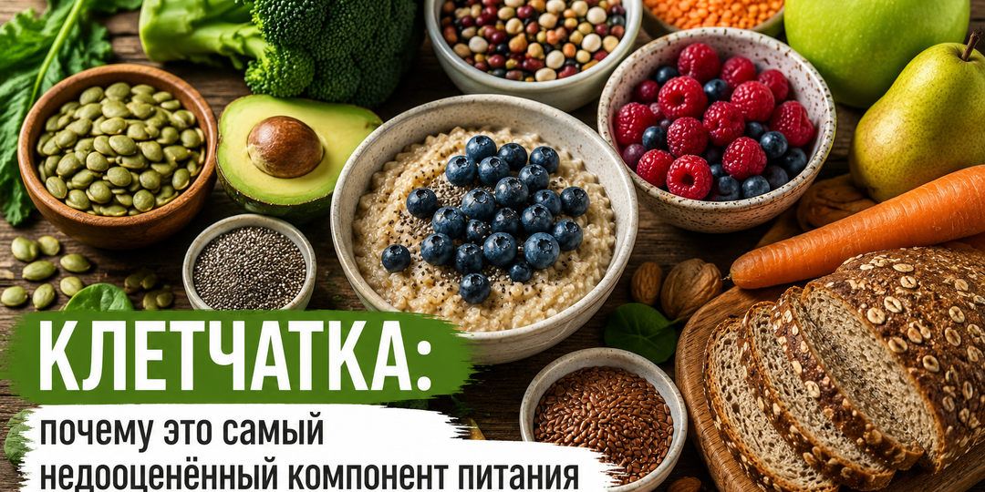 Клетчатка: самый недооценённый компонент питания. Почему её нужно есть каждый день