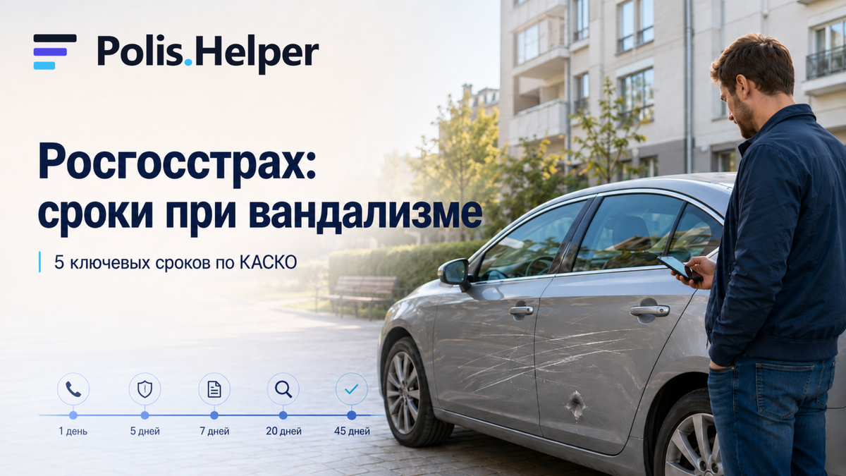 Сроки - важны для корректной выплаты у Росгосстраха