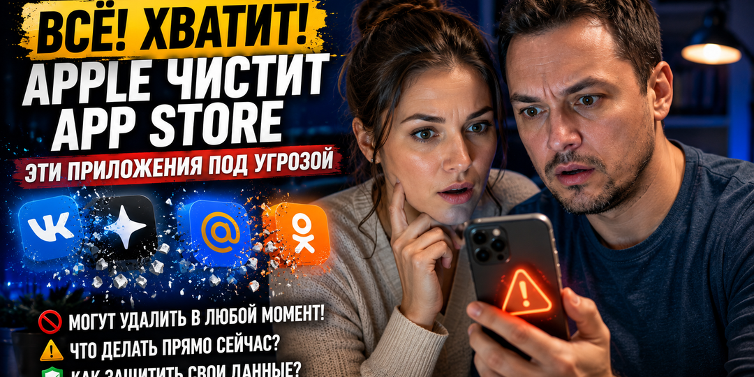 😳 Apple удалил VK, Дзен и Mail.ru! Что происходит и как не потерять доступ к любимым приложениям