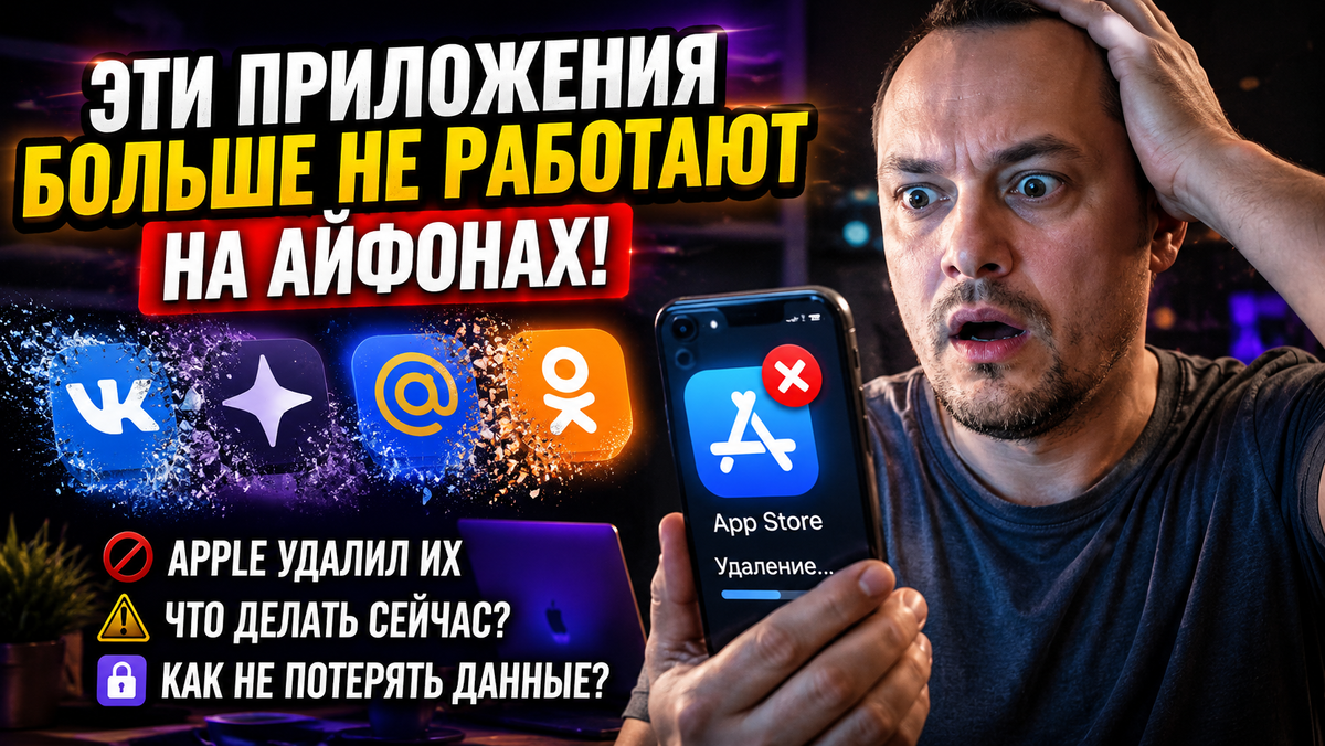 😳 Apple удалил VK, Дзен и Mail.ru! Что происходит и как не потерять доступ к любимым приложениям