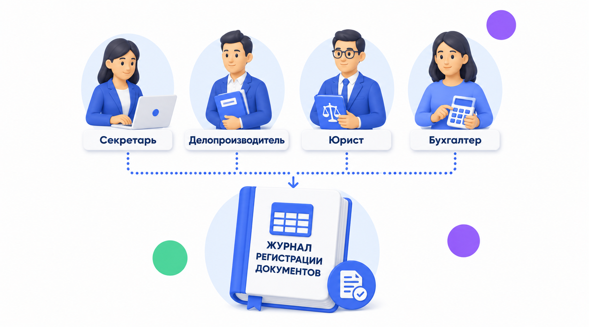 Ответственные за ведение журнала регистрации документов в организации