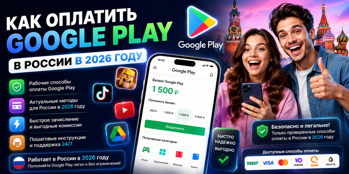 Как оплатить google play