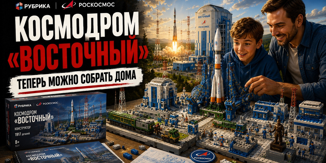 Космодром «Восточный» дома: новый набор от РУБРИКА и Роскосмоса как детальная копия современной космической инфраструктуры России