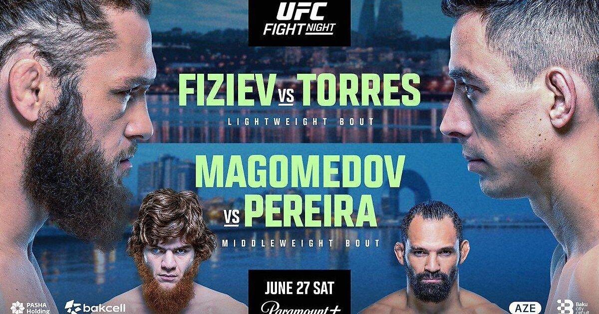     Постер турнира UFC в Баку