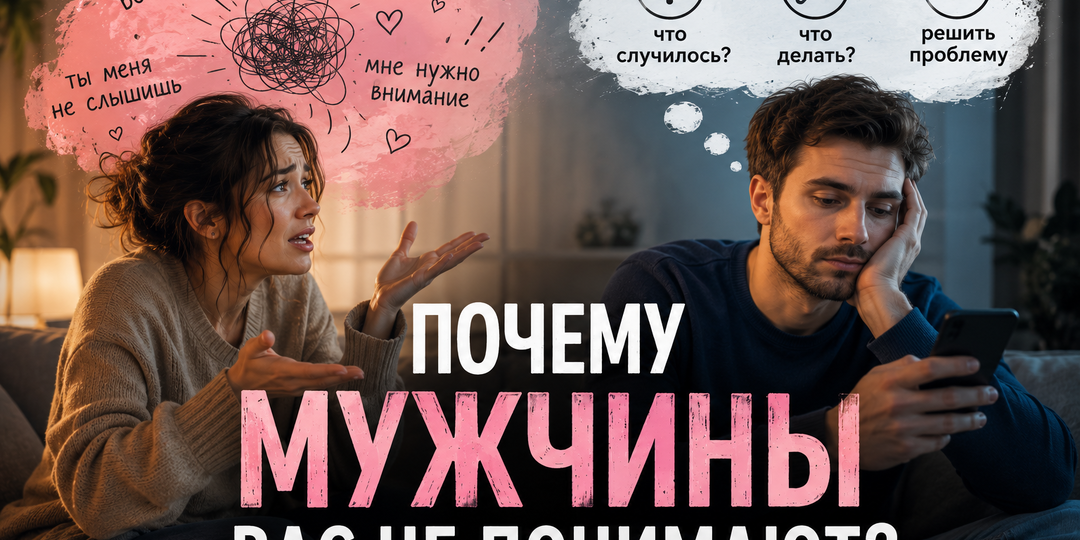 Почему мужчины вас не понимают?