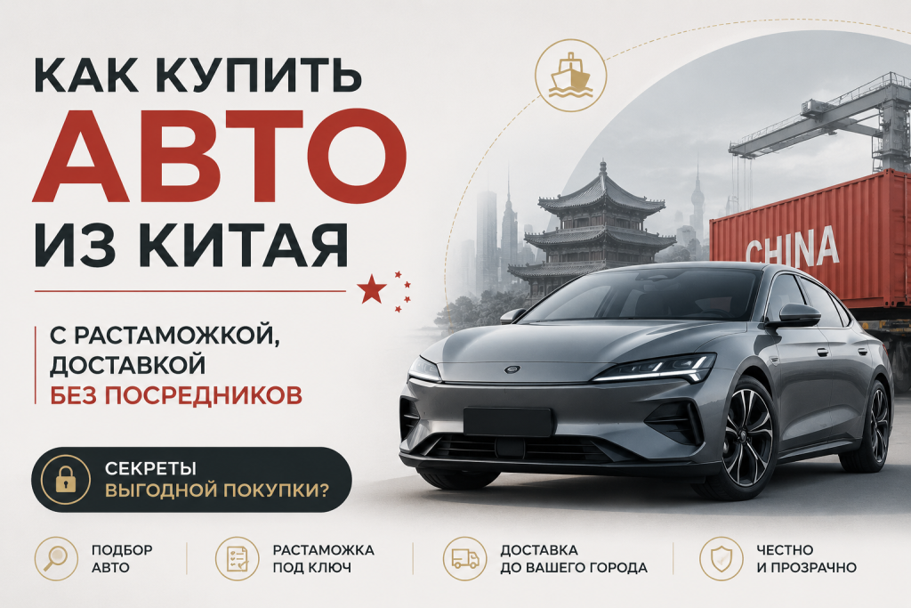    Как купить авто из Китая с растаможкой, доставкой без посредников: секреты выгодной покупки?