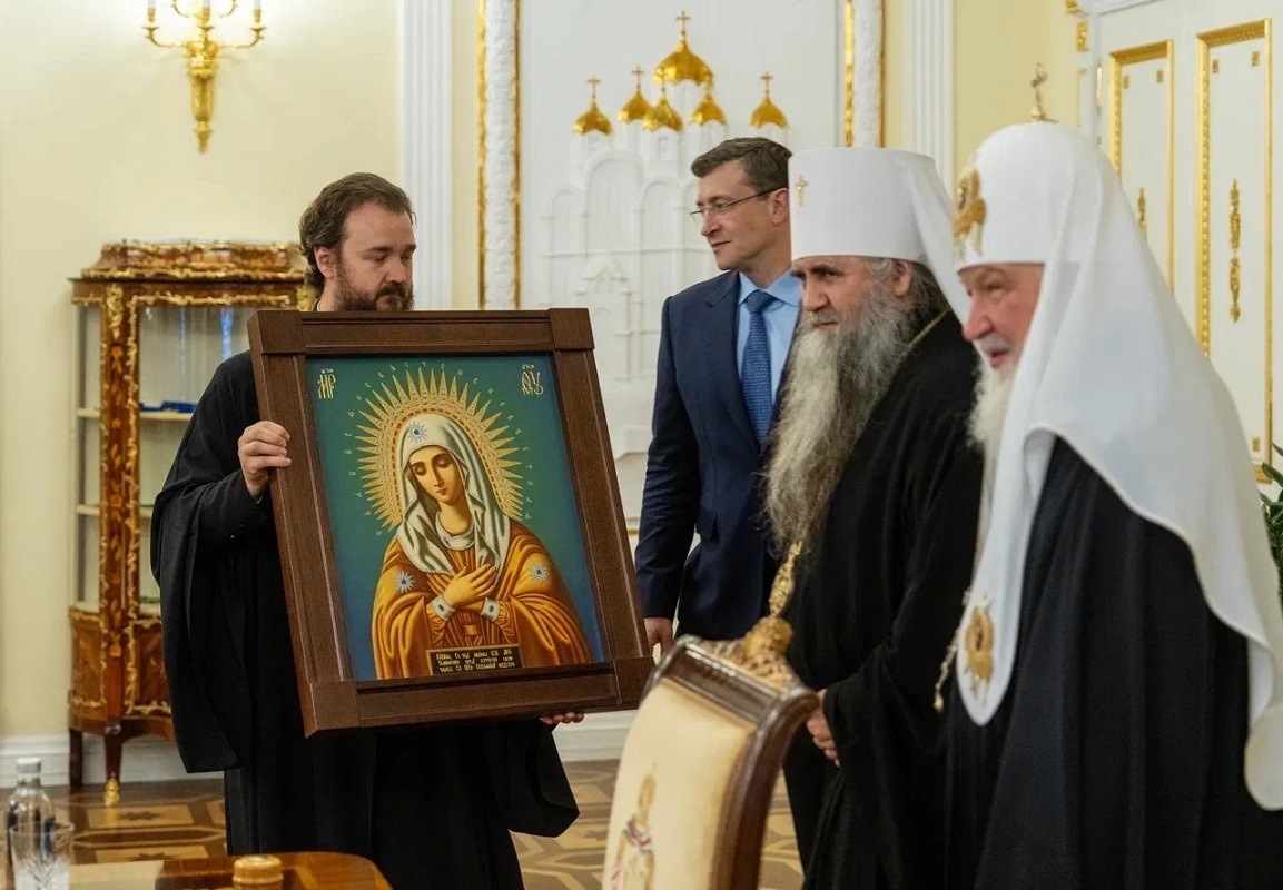    Фото: Глеб Никитин/МАХ. Встреча состоялась в Патриаршей и Синодальной резиденции в Даниловом монастыре в Москве