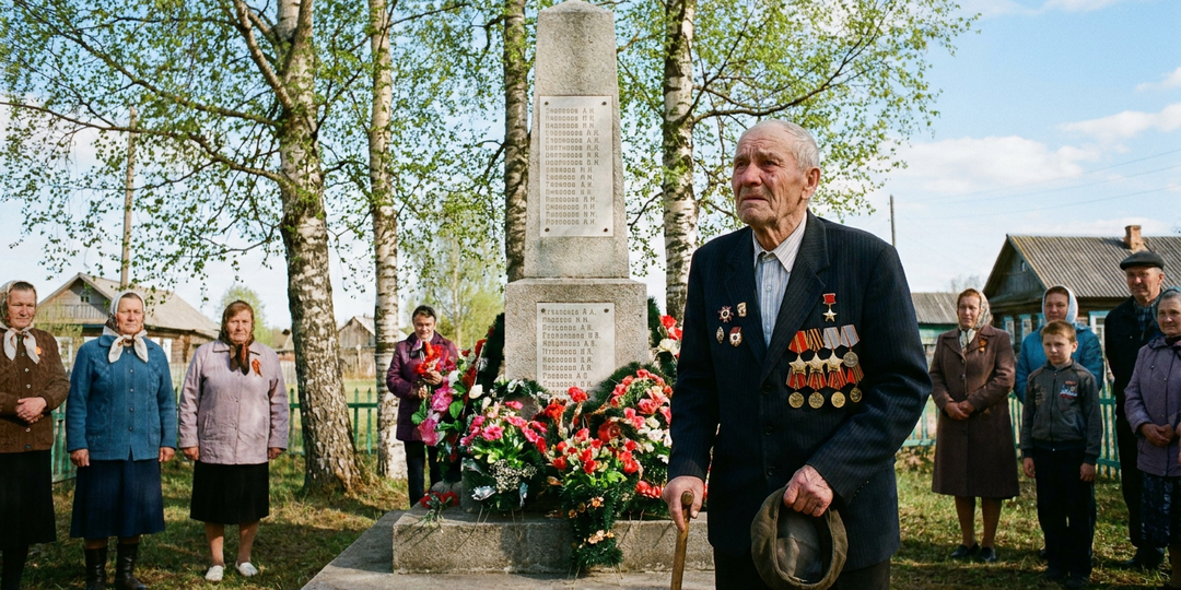 Девятого мая он впервые за сорок лет надел пиджак с наградами. Тогда в деревне узнали кто жил рядом.