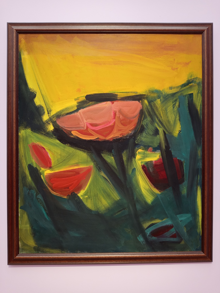 Ирина Старженецкая "Цветы и желтое небо", 2002