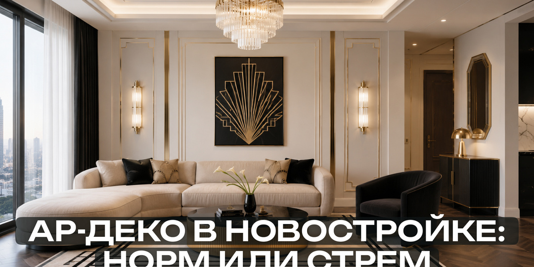 Дизайн интерьера в стиле ар-деко: как создать эффект дорогого ремонта в новостройке и избежать безвкусицы