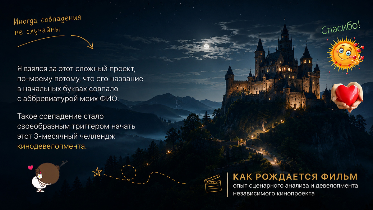 Титульная иллюстрация к статье Олега Лубски «Когда работа над фильмом начинается не со съемочной площадки» | © автор иллюстрации Олег Лубски 2026
